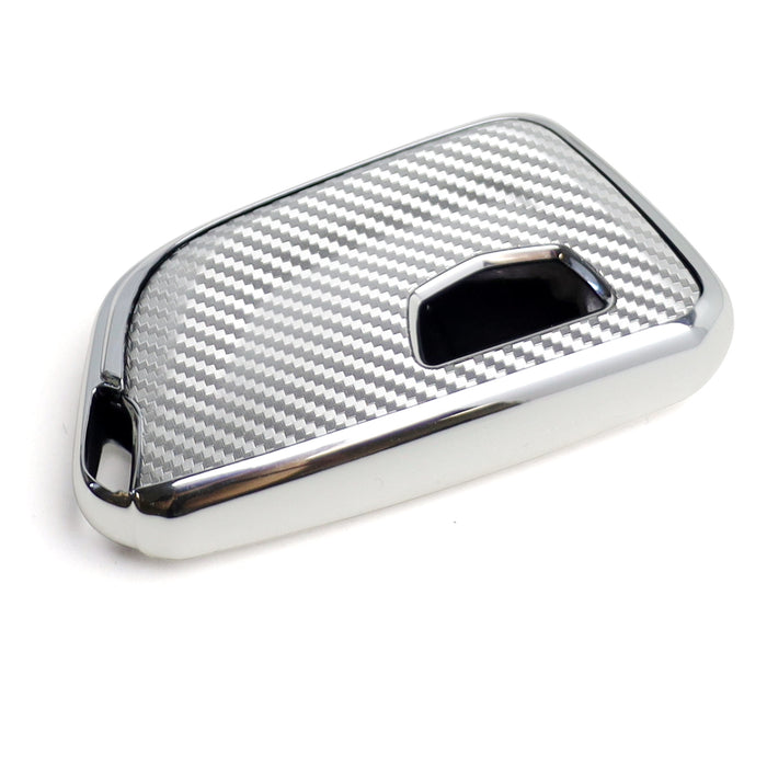 Silver Chrome TPU Key Fob Case For 2020-up Cadillac CT5 CT6 XTS XT4 XT5 ATS, etc