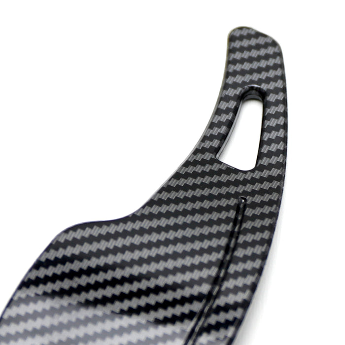 Twill-Weave "Carbon" Pattern Larger Steering Wheel Paddle Shift For Chevy Camaro