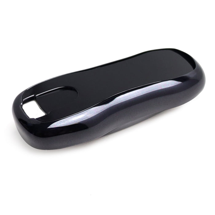 Black TPU Key Fob Cover w/ Button Cover Panel For 2017-up Porsche Panamera G2