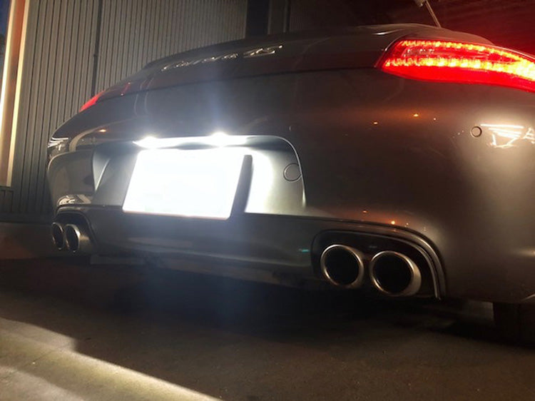 White Full LED License Plate Lights For VW Golf/GTI CC Rabbit, Porsche Cayenne