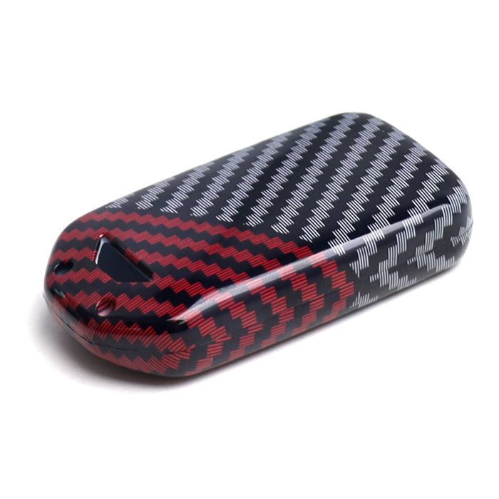 Black/Red Carbon Pattern Hard Key Cover For Honda Accord Civic CR-V HR-V Odyssey