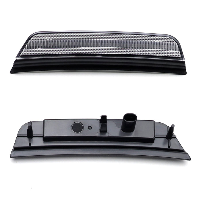 Clear Lens White Full LED Front Bumper Side Marker Lights For 21+ Grand Cherokee