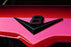 Vintage Style Matte Black Metal V8 Emblem For Grille Hood Trunk Fender Side Door