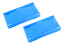 2pc 6-Inch Blue Tinted Colored Double-Row LED Light Bar Lens Protective Covers
