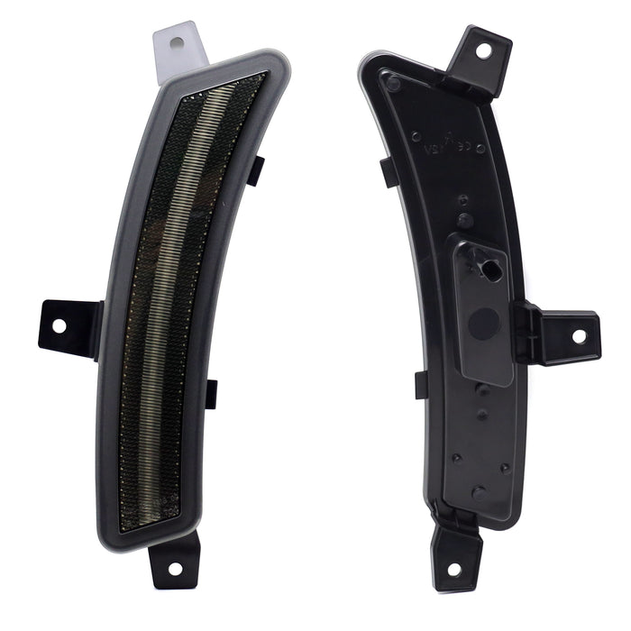 Smoked Lens White Full LED Side Marker Lights For 25+ GM Escalade Suburban Yukon