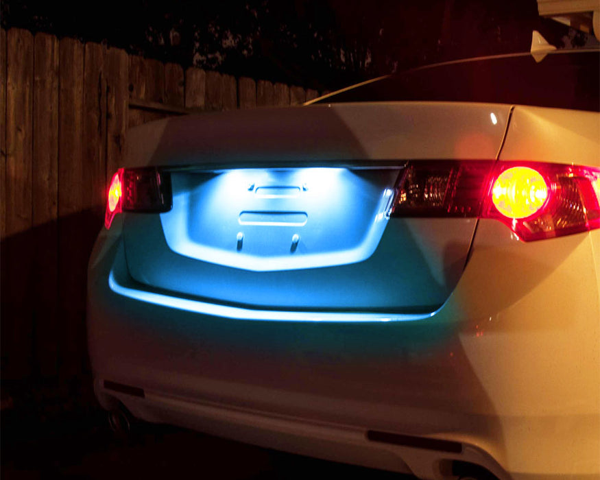 Ice Blue Full LED License Plate Light Lamps For Acura TL TSX Honda Civic Accord