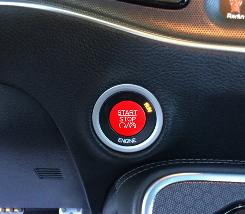SRT Style Red Engine Push Start Button Replacement For Dodge Charger Challenger
