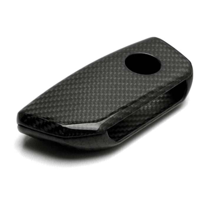 Real Black Carbon Fiber Key Fob Cover For BMW 2023+ X5 X6 X7 iX 5 7 Series i5 i7