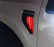 Red LED Background Illumination Lighting For 21+ Ford F150 Side Fender Emblem