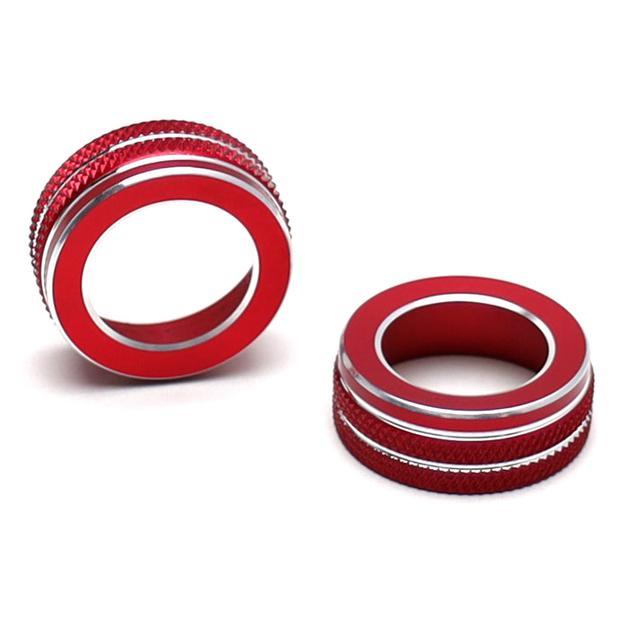 JDM Red Stereo/Radio Vol/Tune Knob Cover Rings For 2022+ Subaru BRZ Toyota GR86