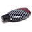 Black/Red Carbon Pattern Hard Cover For Mercedes Gen2 Teardrop Shape Smart Key
