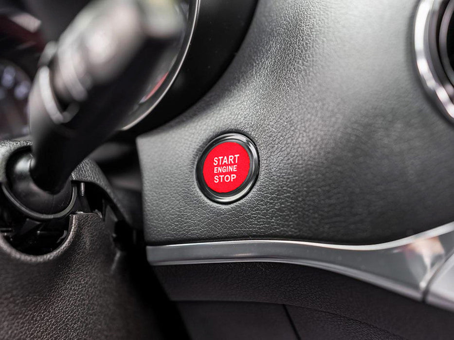 Sports Red Engine Push Start Cover For Kia 2018-2023 K8 Stinger, 2021+ K5 Optima