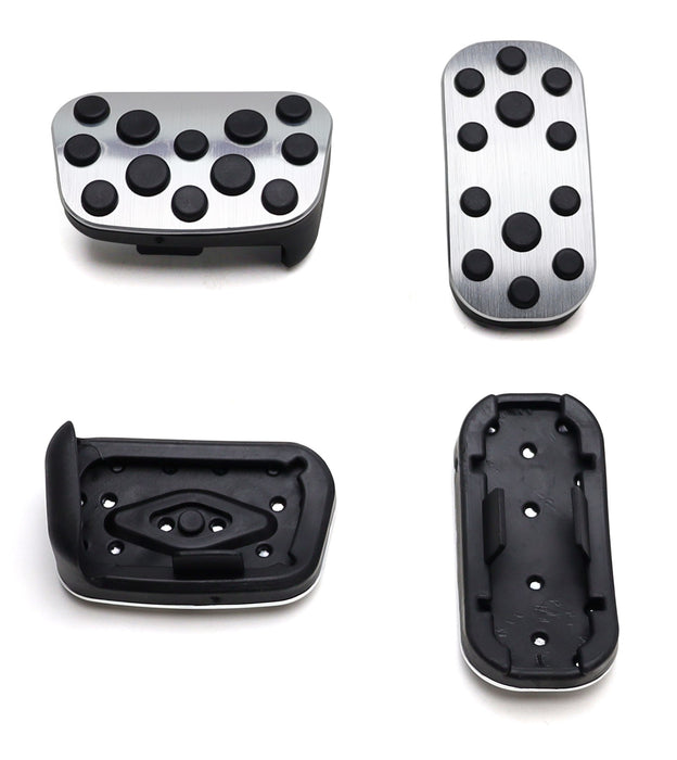 2pc Set Racing Style Silver Aluminum Foot Pedal Covers For Toyota Corolla C-HR