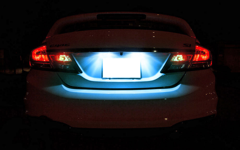 Ice Blue Full LED License Plate Light Lamps For Acura TL TSX Honda Civic Accord