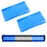 2pc 6-Inch Blue Tinted Colored Double-Row LED Light Bar Lens Protective Covers