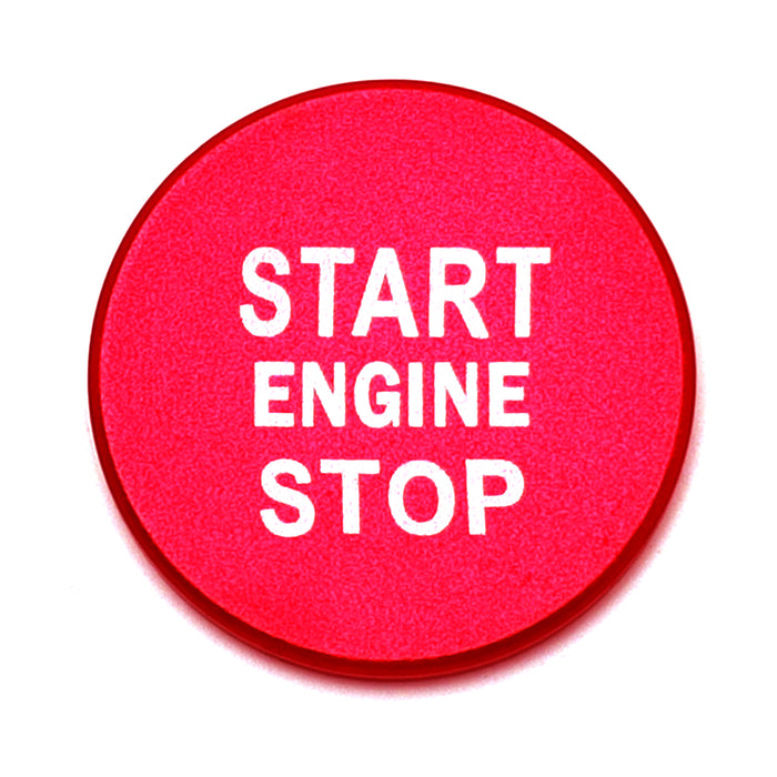 Sports Red Engine Push Start Cover For Kia 2018-2023 K8 Stinger, 2021+ K5 Optima