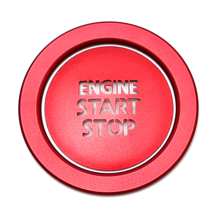 Sports Red "Engine Start/Stop" Push Start Button w/ Ring Trim For Newer Toyota