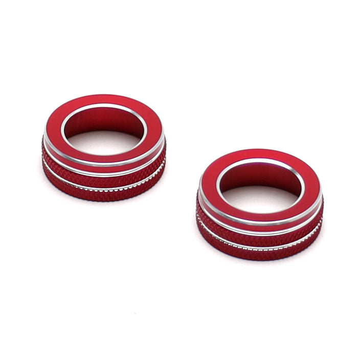 JDM Red Stereo/Radio Vol/Tune Knob Cover Rings For 2022+ Subaru BRZ Toyota GR86