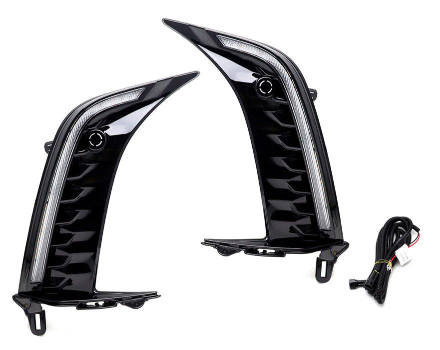 JDM-Spec White/Amber Sequential Switchback LED DRL For 25-up Toyota Camry SE XSE