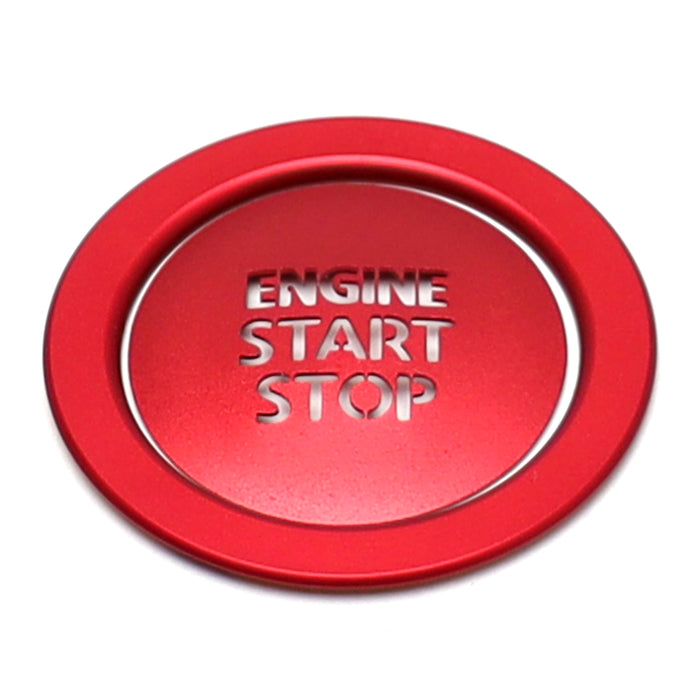 Sports Red "Engine Start/Stop" Push Start Button w/ Ring Trim For Newer Toyota