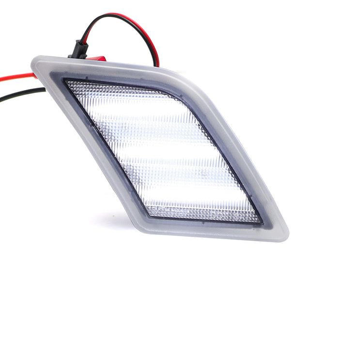 Euro Clear Lens White LED Side Marker Lights For 08-11 Mercedes W204 C300 C350