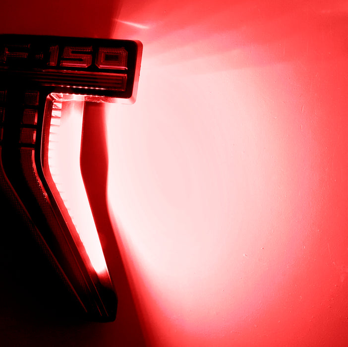 Red LED Background Illumination Lighting For 21+ Ford F150 Side Fender Emblem