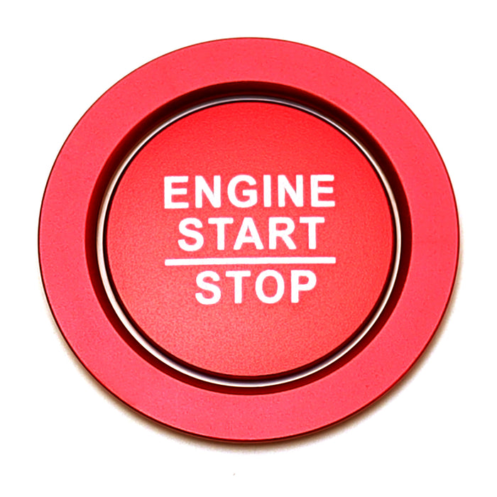 Sports Red Engine Push Start Button w/Surround Ring For 16+ Gen10 Gen11 Civic