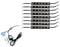 8pcs RGB Multi-Color LED Motorcycle Ground Effect Light Kit w/ Wireless Remote