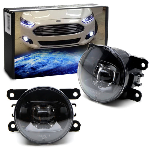 18W High Power 6-LED Fog Light Lamps w/ Halo Rings Fit Acura Honda Ford Subaru..