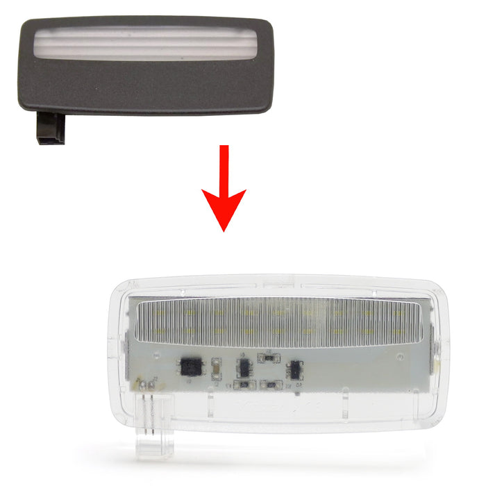 (2) White Full LED Sunvisor Vanity Mirror Lamps For BMW E88 E93 F32 1 3 4 Series