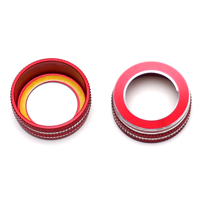 JDM Red Stereo/Radio Vol/Tune Knob Cover Rings For 2022+ Subaru BRZ Toyota GR86
