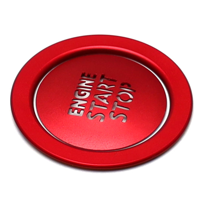 Sports Red "Engine Start/Stop" Push Start Button w/ Ring Trim For Newer Toyota