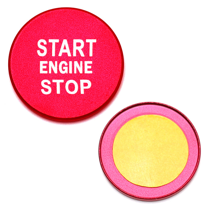 Sports Red Engine Push Start Cover For Kia 2018-2023 K8 Stinger, 2021+ K5 Optima