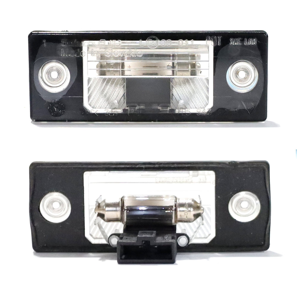 Used Tailgate License Plate Lamp Housing w/ Bulbs For Porsche Cayenne VW Touareg