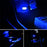 10 pcs Blue USB Plug-In Miniature LED Car Interior Ambient Lighting Kit