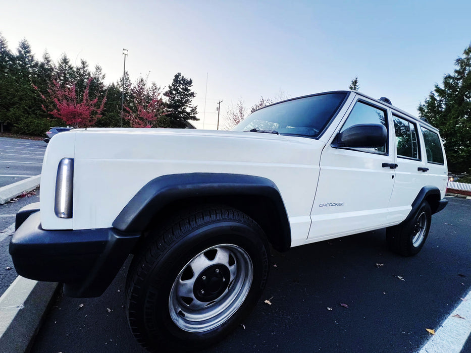 Smoke Lens White Full LED Front Side Marker Lights For Jeep 1997-01 Cherokee LCI