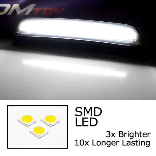 Smoke Lens White Full LED Front Bumper Side Marker Lights For 21+ Grand Cherokee