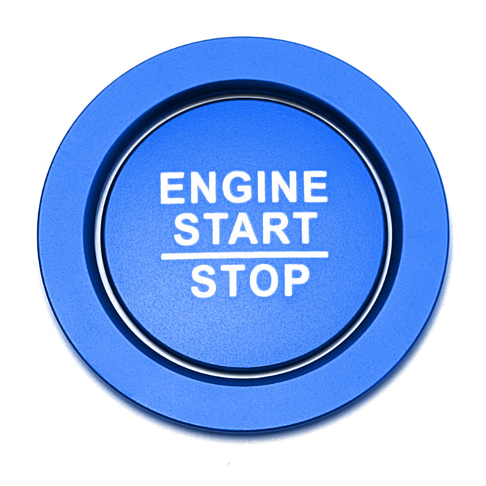 Sports Blue Engine Push Start Button w/Surround Ring For 16+ Gen10 Gen11 Civic