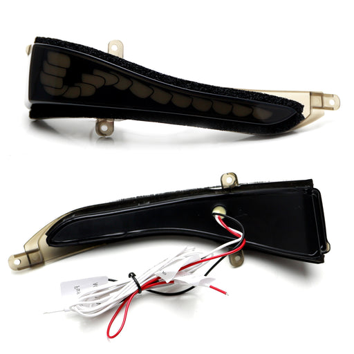 Smoke Sequential LED Side Mirror Cap Signal/Puddle Light For Infiniti Q50 Q60 QX