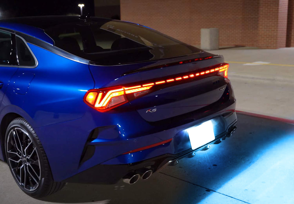 Aqua Ice Blue LED License Plate Light For Hyundai Sonata Elantra Veloster Kia K5