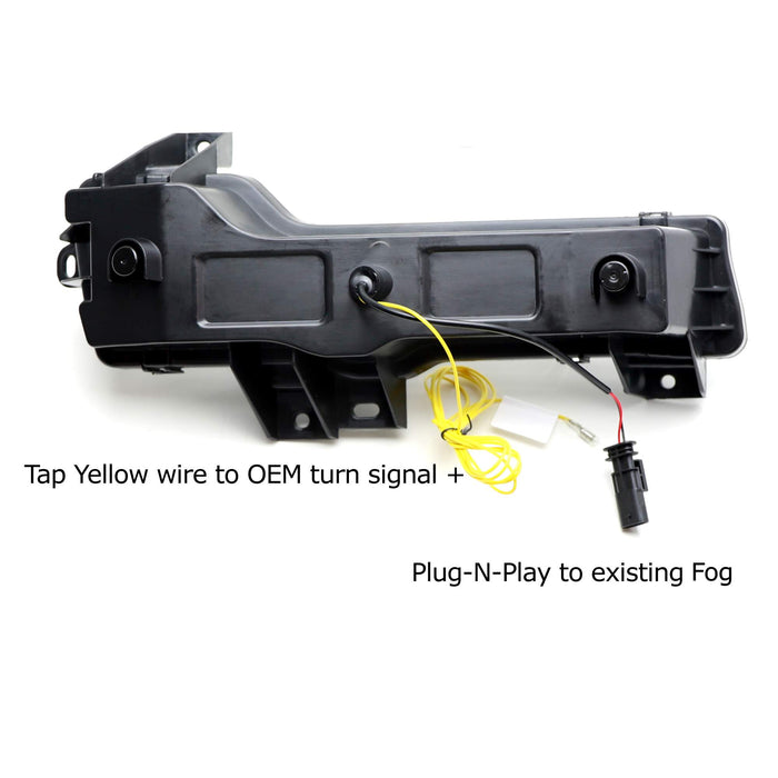Switchback LED Fog/DRL Kit w/ Sequential Blink Turn Signal For Tesla Model 3 Y