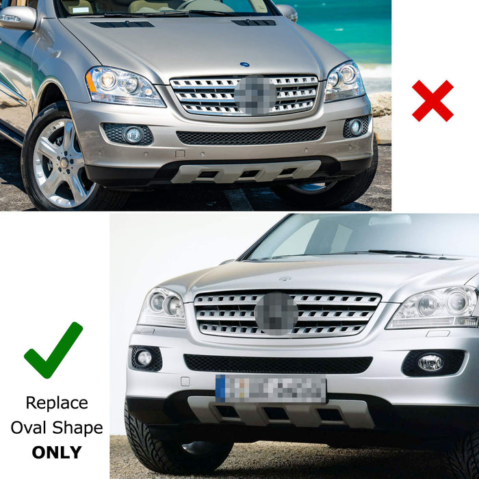 Complete Clear Lens Fog Lights w/H11 Halogen Bulbs For Mercedes C E R CLS ML etc