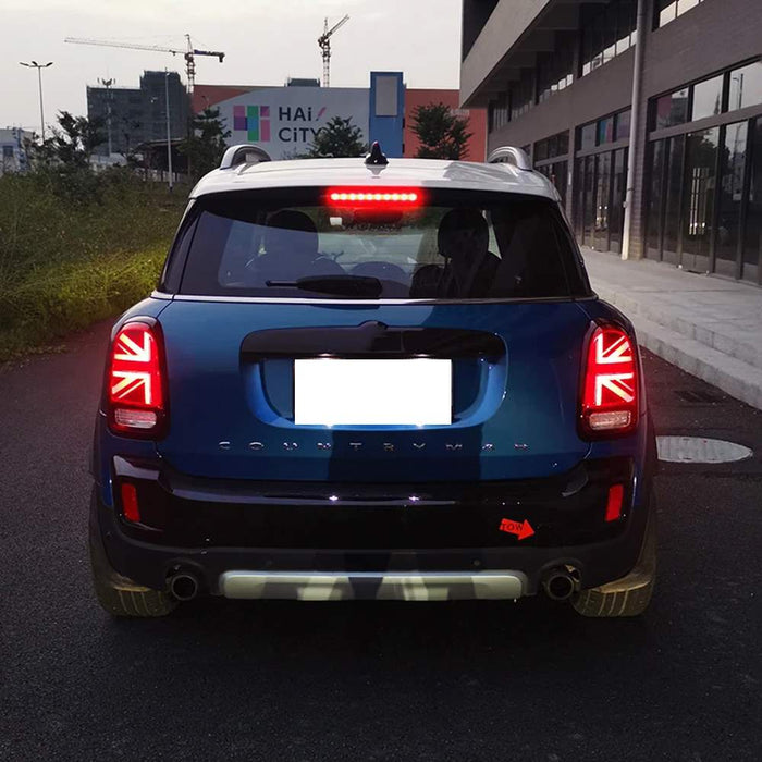 Smoked Lens Red LED Rear Windshield High Mount 3rd Brake Light For 2007-18 MINI