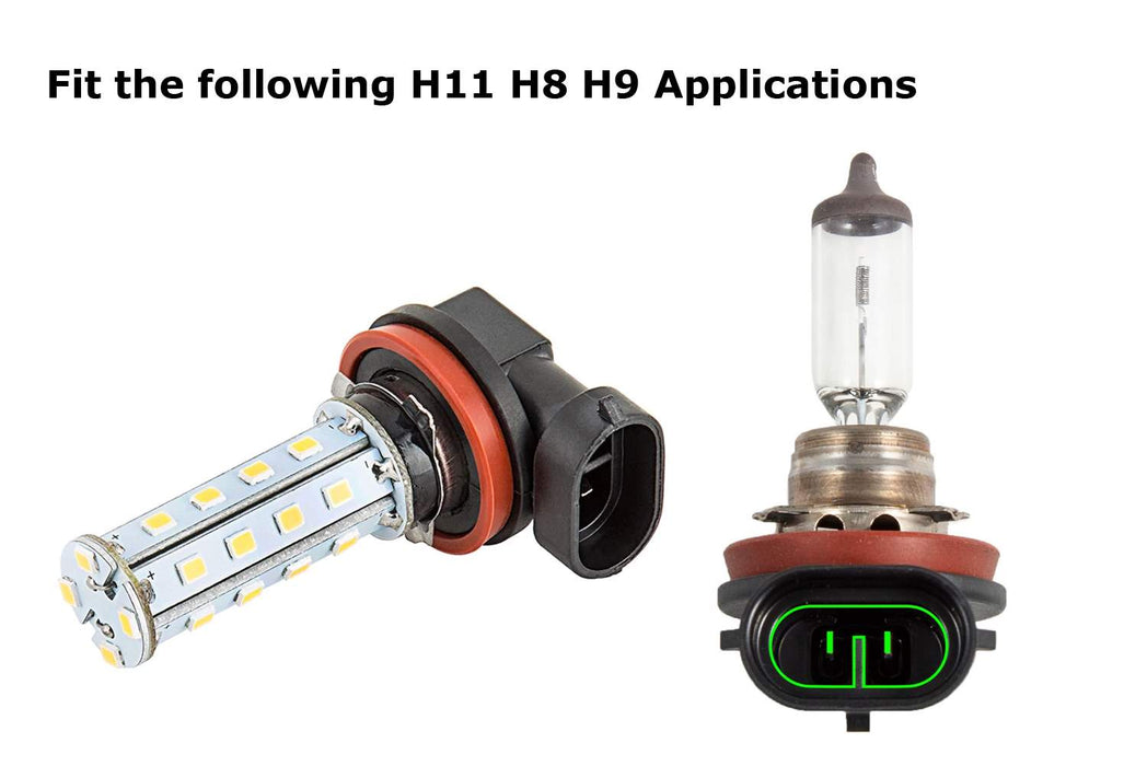 H11 H8 H9 Extension Wiring Harness Sockets Wire For Headlights or Fog Lights