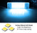 Aqua Ice Blue 18-SMD LED License Plate Light Kit For Infiniti Q50 Nissan Juke…