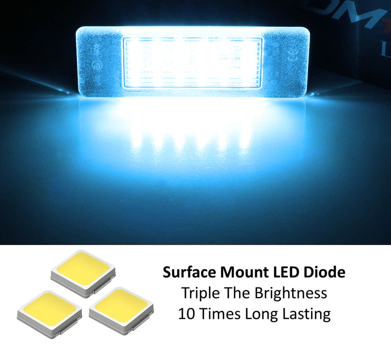 Aqua Ice Blue 18-SMD LED License Plate Light Kit For Infiniti Q50 Nissan Juke…
