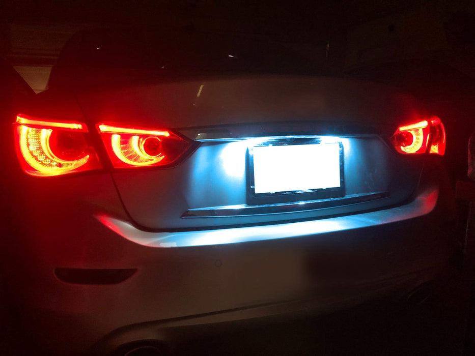 Aqua Ice Blue 18-SMD LED License Plate Light Kit For Infiniti Q50 Nissan Juke…