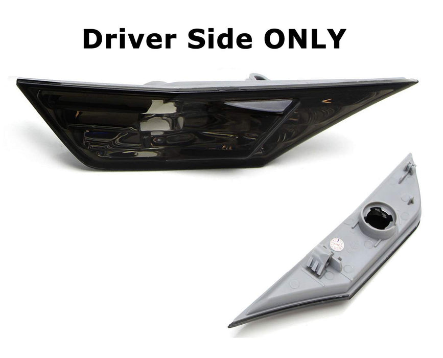 Left LH Driver Side ONLY Smoked Side Marker Light Housing For 16-21 Honda Civic