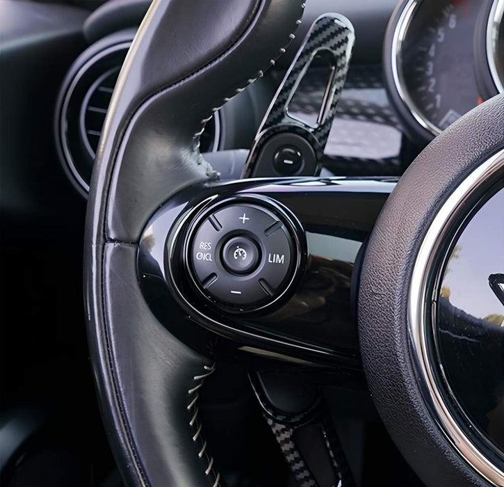 Twill-Weave Carbon Style Steering Wheel Paddle Shift For MINI Cooper F55 F54 F60