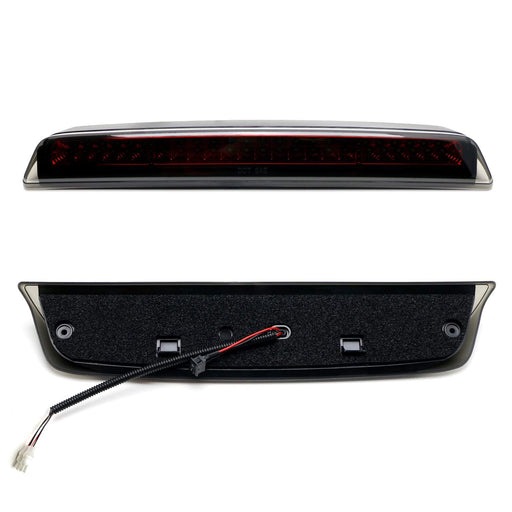 F1 Strobe Smoke Lens w/Red Chrome Reflex LED 3rd Brake Light For Nissan Frontier